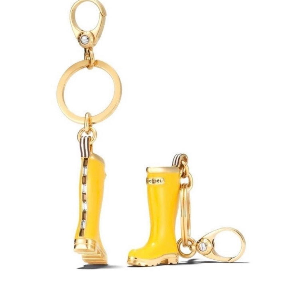 Henri Bendel Rain Boot Vintage Keychain Bag-Charm - Picture 12 of 13